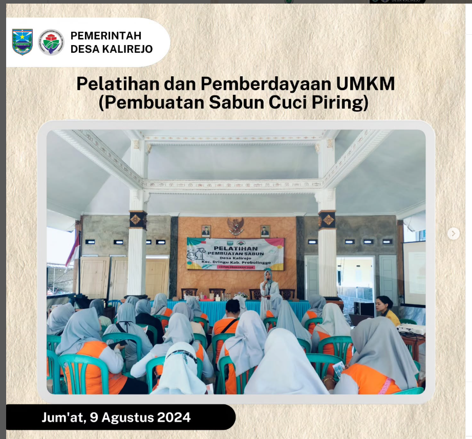 Pelatihan dan Pemberdayaan UMKM (Pembuatan Sabun Cuci Piring)