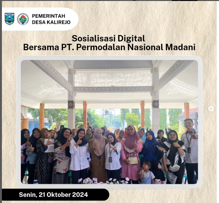 Sosialisasi Digital Bersama PT Permodalan Nasional Madani (PNM) 