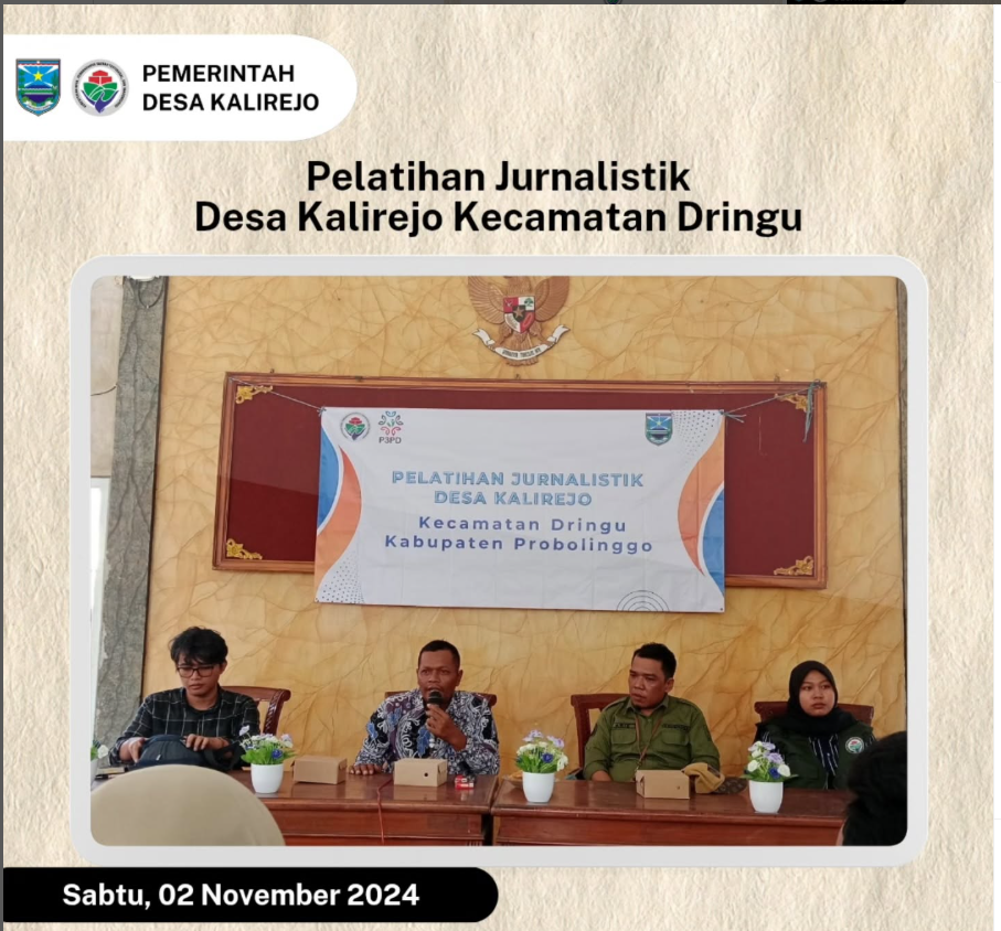 Pelatihan Jurnalistik Desa Kalirejo