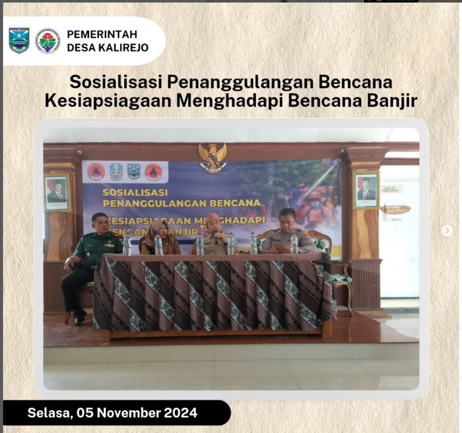 Sosialisasi Penanggulangan Bencana Banjir oleh BPD Kabupaten Probolinggo